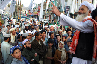 Pakistani seminary students gather during an anti-US rally in Quetta on May 4, 2011, against the killing of Osama bin Laden.