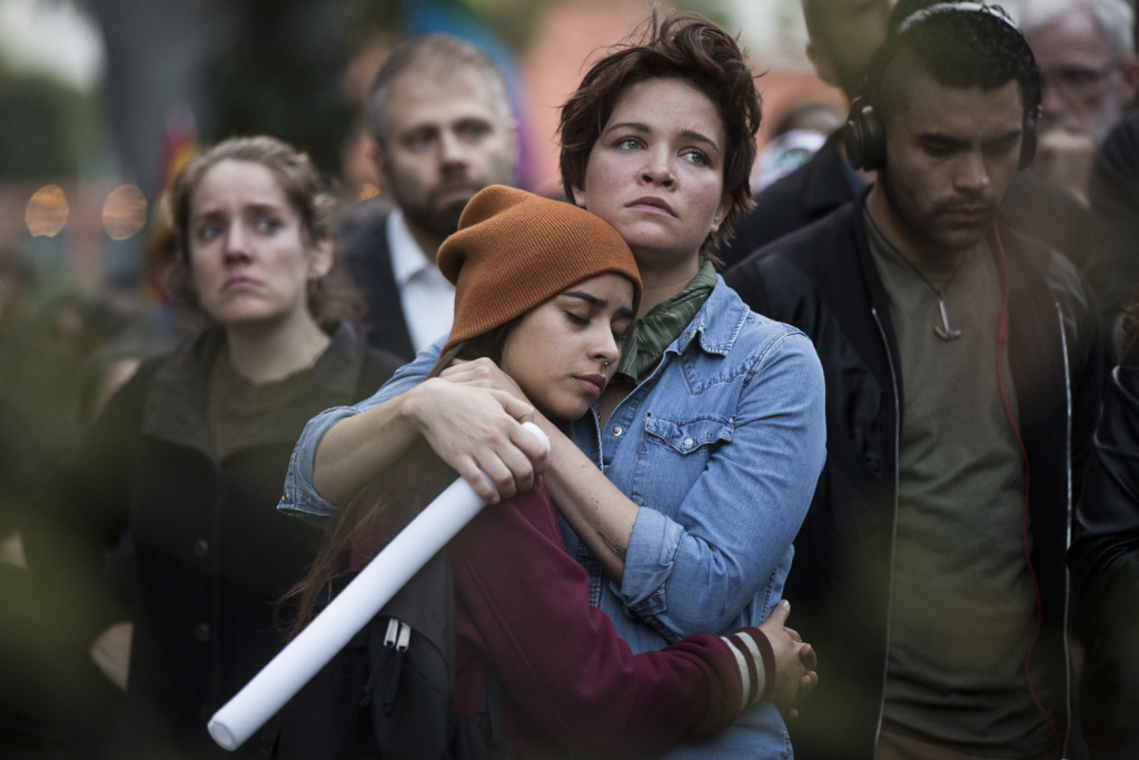Orlando Shooting Vigil - Thousands attend a vigil on Monday, June 13, 2016 at Los Angeles City Hall memorializing those who died in Saturday's attack in Orlando.