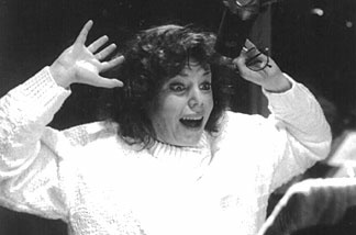 Marsha Mason records in front of a live audience for L.A. Theatre Works' radio theater series.