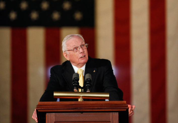 Astronauts Aldrin, Glenn, Armstrong, And Collins Awarded Congressional Gold Medal