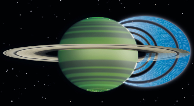 saturn rings rain