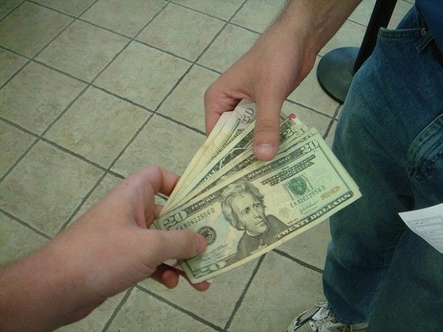 A cash payment, June 2007