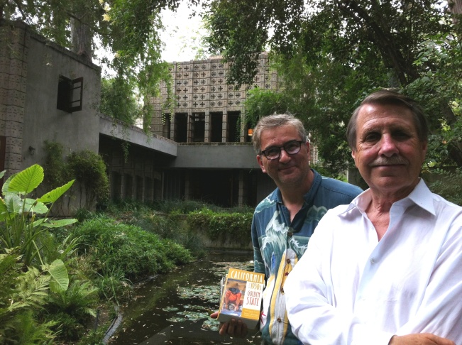 David Kipen and Realtor Crosby Doe at Frank Lloyd Wright's Millard House in Pasadena. It's mentioned on p. 248 of "California in the 1930s, the WPA Guide to the Golden State."