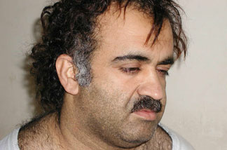Khalid Sheikh Mohammed, the alleged Sept. 11 mastermind, is seen shortly after his capture during a raid in Pakistan Saturday March 1, 2003.