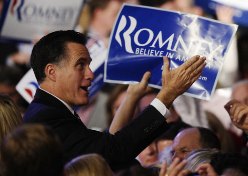 Republican presidential hopeful Mitt Rom