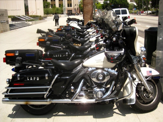 LAPD motorcycles