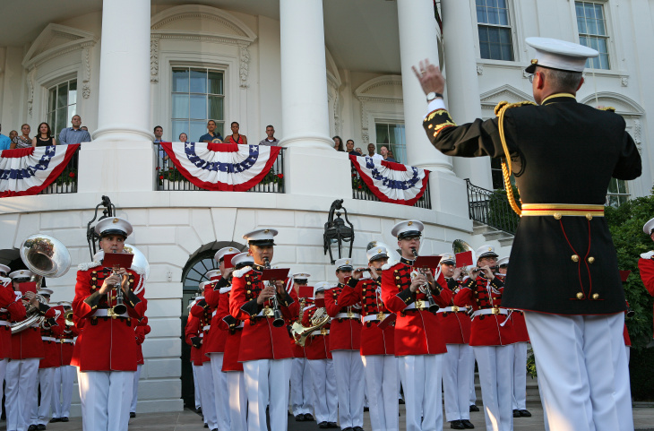 The Obamas Attend Independence Day Festivities