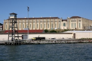 A view of the California State Prison at San Quentin.