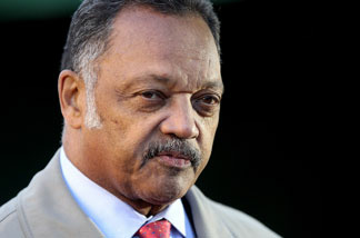 FILE: Civil rights campaigner Reverend Jesse Jackson gives an interview near Parliament on October 20, 2010 in London, England.