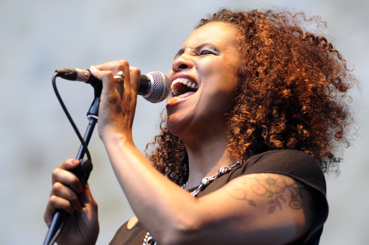 US singer Neneh Cherry performs during t
