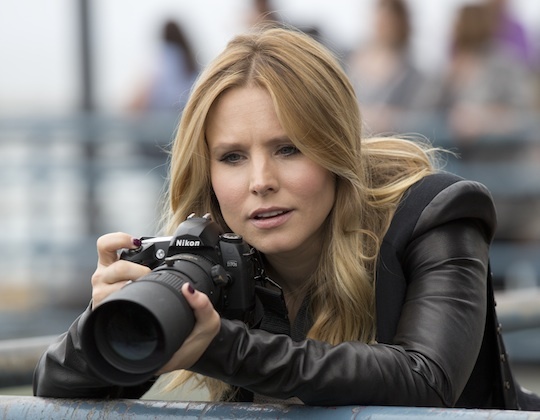 Kristen Bell stars in the "Veronica Mars" movie, a film funded through Kickstarter that debuts this weekend.