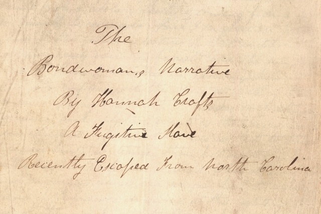 Bondwoman's Narrative Hannah Crafts