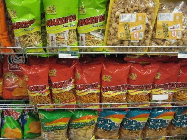 What a supermarket snack aisle looks like in a town that is more than 90 percent Latino, September 2010