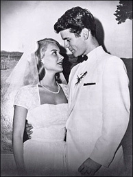 Christopher Murray's parents, Hope Lange and Don Murray, on their wedding day, 1956.