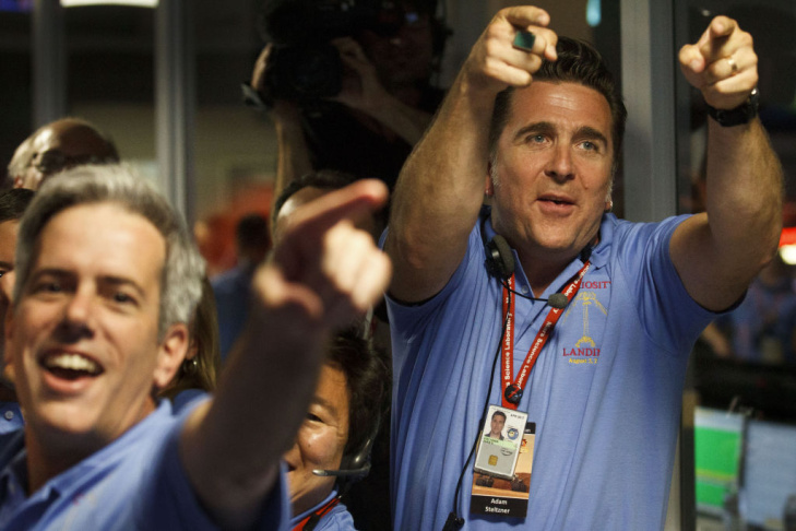 NASA's Jet Propulsion Lab Holds Viewing Of Mars Curiosity Rover Landing
