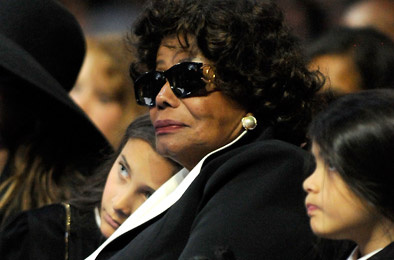 Paris Michael Katherine Jackson, Katherine Jackson and Prince Michael II attend Michael Jackson's Public Memorial Service held at Staples Center on July 7, 2009 in Los Angeles, California.