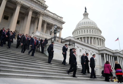 House Members-Elect Pose For Group Photo At The U.S. Capitol