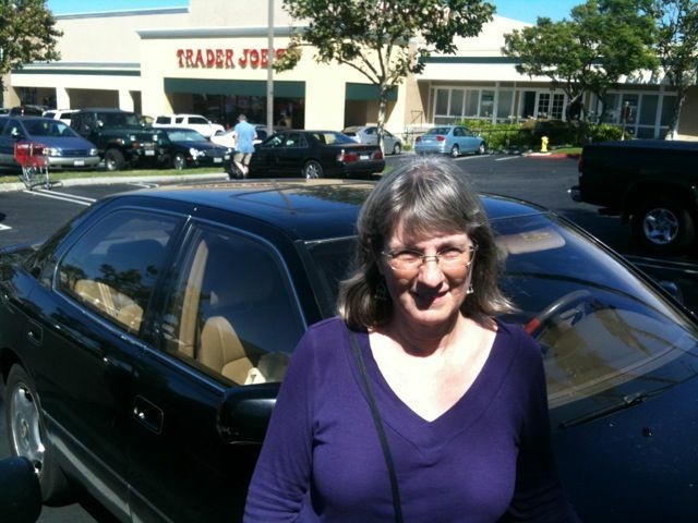 Debra Shrader at her neighborhood Trader Joe's