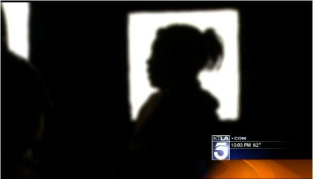 Screenshot from KTLA's report