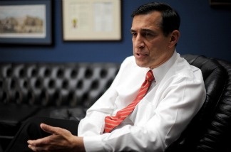 US Republican Representative Darrell Issa of California on Capitol Hill in Washington, DC.
