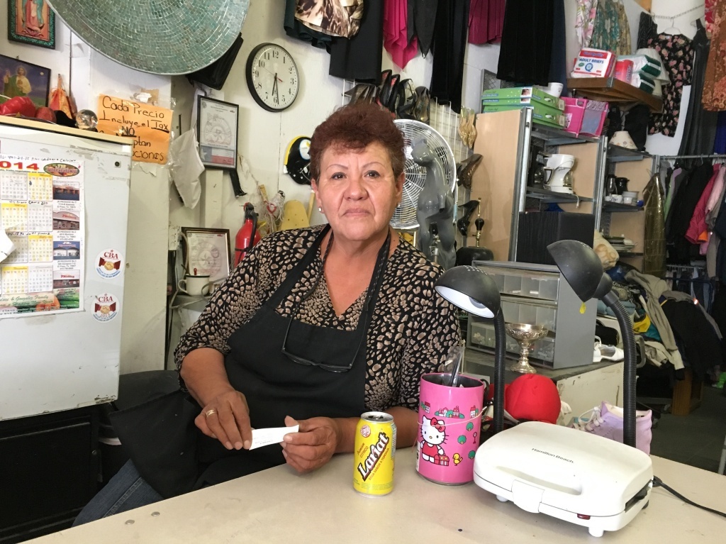 Berta Aceves at her store in El Paso, Texas. Berta Aceves at her store in El Paso, Texas.