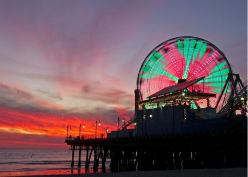 ferris wheel santa monica pier