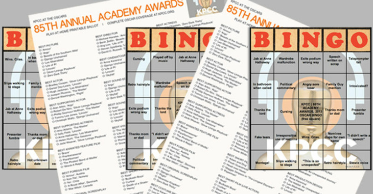 oscar bingo oscar ballot