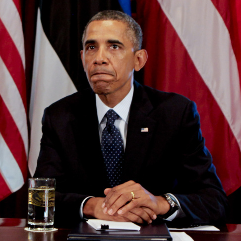 President Obama discusses the situation in Syria on Friday from the White House Cabinet Room.