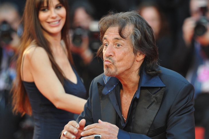 US actor and director Al Pacino blows ki
