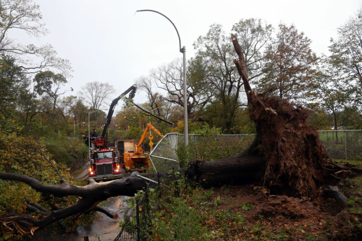 East Coast Begins To Clean Up And Assess Damage From Hurricane Sandy
