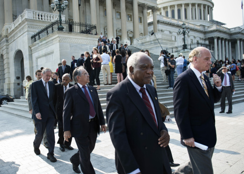 House Democrats walk out of the US Capit