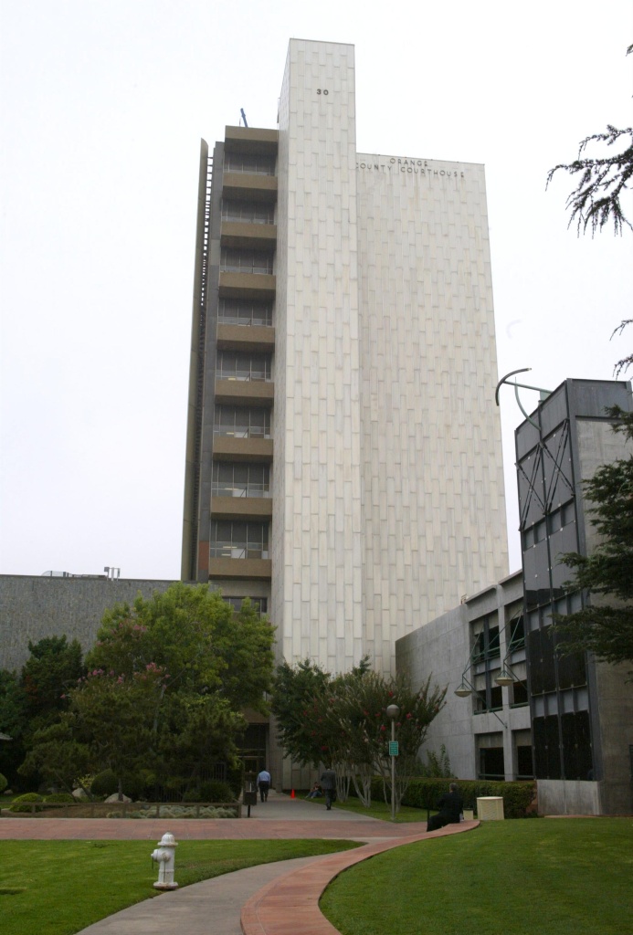 Orange County could be forced to make layoffs after a judge ruled against it in a multimillion-dollar dispute with the state.The Orange County Register reports that a tentative ruling issued Tuesday could force the county to turn over $73.5 million in annual revenue - that's more than 11 percent of this year's general funding. (Photo: Orange County courthouse, Frazer Harrison/Getty Images)