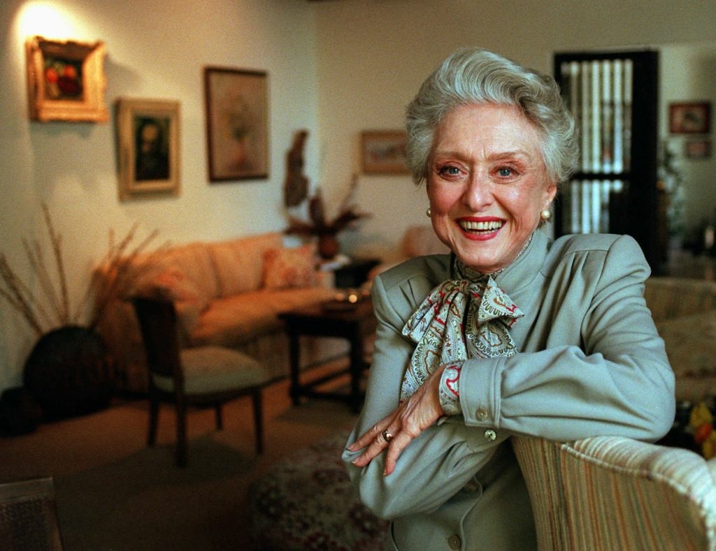 Actress Celeste Holm poses at a friends' home in Santa Monica, Calif., March 12, 1997.