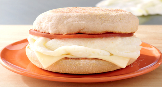 McDonald's new egg white breakfast sandwich.
