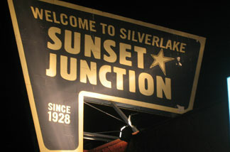 Sunset Junction sign in Silver Lake