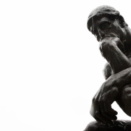 "The Thinker" by French sculptor Auguste