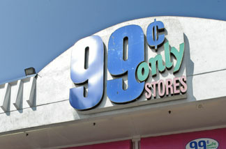 A 99 Cents Only store in Los Angeles on September 9, 2009