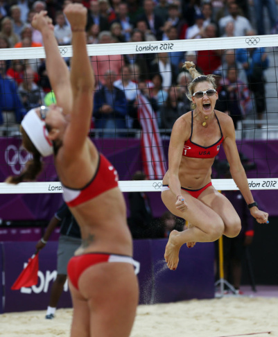 APTOPIX London Olympics Beach Volleyball Women