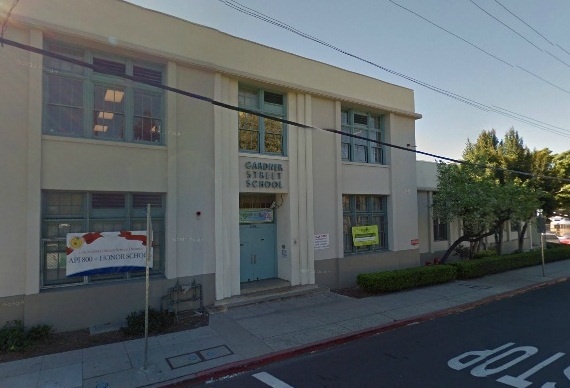 A Google Maps screen shot of the front of Gardner Street Elementary School. The school will showcase its new music lab Monday.