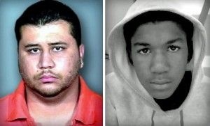 George Zimmerman, left, and Trayvon Martin, right.