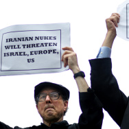 Protestors Gather Outside UN As Ahmadinejad Addresses Nuclear Conf.