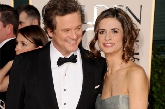 Actor Colin Firth and wife Livia Giuggioli arrive at the 68th Annual Golden Globe Awards on Jan. 16, 2011 in Beverly Hills. Firth is thought to be the likely winner for best dramatic actor for his work in 'The King's Speech.'