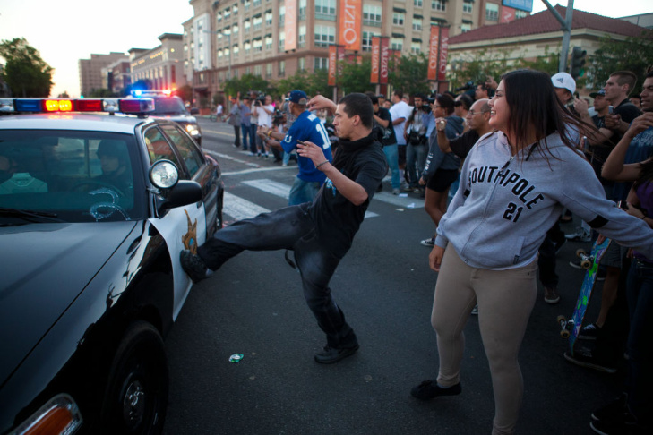 Anaheim Residents Protest Police Shootings Over Weekend