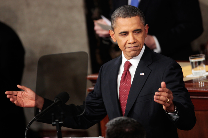 President Obama Addresses The Nation During State Of The Union Address