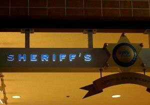 The sign at one Los Angeles County Sheriff's Department substation, June 2011