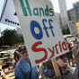 Anti-War Protesters Rally At Obama Campaign Headquarters