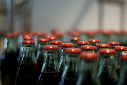 soda bottles