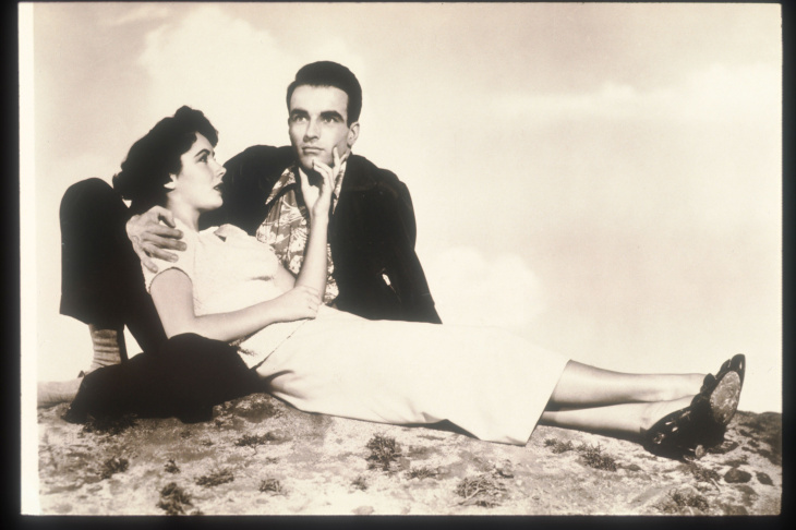 Actors Elizabeth Taylor And Montgomery Clift