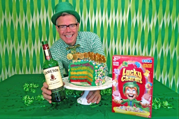Irish Whiskey Lucky Charms Cake