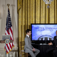 President Obama Holds Twitter Town Hall Meeting
